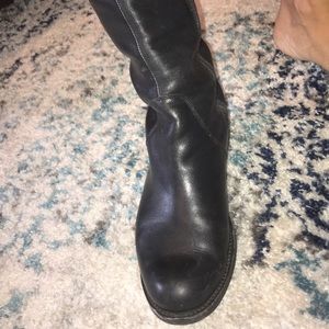 Vince Camuto black leather riding boots